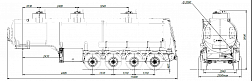 4х осный бензовоз полуприцеп стальной SF4332.3S_19 - ЗАО «Сеспель»