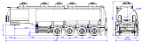 4х осный бензовоз полуприцеп алюминиевый SF4338.5A_02 - 1 |  ЗАО «Сеспель»