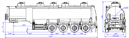 4х осный бензовоз полуприцеп алюминиевый SF4338.5A_02 4х осный бензовоз полуприцеп алюминиевый SF4338.5A_02 - ЗАО «Сеспель»