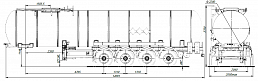 4х осный битумовоз полуприцеп стальной SF4B32.1S_32 - ЗАО «Сеспель»