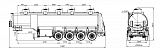 4х осный бензовоз полуприцеп алюминиевый SF4338.5A_08 - 1 |  ЗАО «Сеспель»