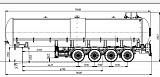 4-х осный полуприцеп для перевозки химических веществ  SF4242 - 1 |  ЗАО «Сеспель»