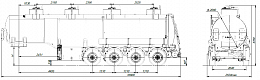 4х осный бензовоз полуприцеп стальной SF4332.4S_22 - ЗАО «Сеспель»
