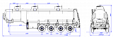 4х осный бензовоз полуприцеп стальной SF4332.3S_13 - 1 |  ЗАО «Сеспель»