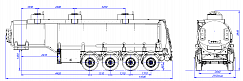 4х осный бензовоз полуприцеп стальной SF4332.3S_13 - ЗАО «Сеспель»