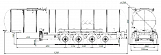 4х осный битумовоз полуприцеп стальной SF4B32.1S_21 - ЗАО «Сеспель»