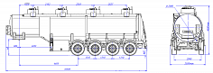 4х осный бензовоз полуприцеп стальной SF4332.4S_06 - ЗАО «Сеспель»