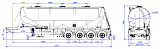 4-х осный комбикормовоз полуприцеп алюминиевый SF4U48 - 3 |  ЗАО «Сеспель»