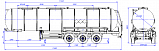 Полуприцеп для перевозки пищевых жидкостей SF3030_3N_01 - 1 |  ЗАО «Сеспель»