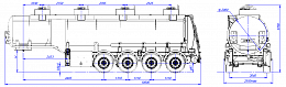 4х осный бензовоз полуприцеп стальной SF4332.4S_13 - ЗАО «Сеспель»