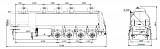 4х осный бензовоз полуприцеп алюминиевый SF4338.5A_09 - 1 |  ЗАО «Сеспель»