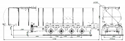 4х осный битумовоз полуприцеп стальной SF4B32.1S_23 - ЗАО «Сеспель»