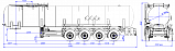 4х осный битумовоз полуприцеп стальной SF4B32.1S_02 - 1 |  ЗАО «Сеспель»