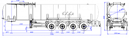 4х осный битумовоз полуприцеп стальной SF4B32.1S_02 - ЗАО «Сеспель»