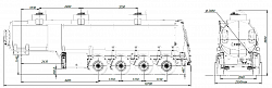 4х осный бензовоз полуприцеп стальной SF4332.3S_20 - ЗАО «Сеспель»