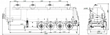 4х осный бензовоз полуприцеп стальной SF4332.4S_21 - 1 |  ЗАО «Сеспель»