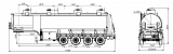 4х осный бензовоз полуприцеп алюминиевый SF4338.4A_03 - 1 |  ЗАО «Сеспель»