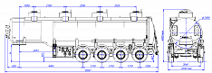 4х осный бензовоз полуприцеп стальной SF4332.4S_03 - ЗАО «Сеспель»