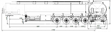 4х осный бензовоз полуприцеп алюминиевый SF4338.5A_101 - 1 |  ЗАО «Сеспель»