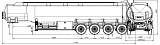 4х осный бензовоз полуприцеп алюминиевый SF4338.5A_100 - 1 |  ЗАО «Сеспель»