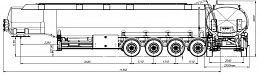 4х осный бензовоз полуприцеп алюминиевый SF4338.5A_100 4х осный бензовоз полуприцеп алюминиевый SF4338.5A_100 - ЗАО «Сеспель»
