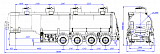 4х осный бензовоз полуприцеп стальной SF4332.4S_05 - 1 |  ЗАО «Сеспель»