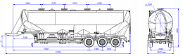 SF3U55_3A_01 55м3, 3 отсека, ССУ 1150 SF3U55_3A_01 55м3, 3 отсека, ССУ 1150 - ЗАО «Сеспель»