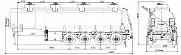 4х осный бензовоз полуприцеп стальной SF4332.4S_19 - ЗАО «Сеспель»
