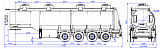 4х осный бензовоз полуприцеп алюминиевый SF4338.4A_02 - 1 |  ЗАО «Сеспель»