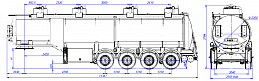 4х осный бензовоз полуприцеп алюминиевый SF4338.4A_02 4х осный бензовоз полуприцеп алюминиевый SF4338.4A_02 - ЗАО «Сеспель»