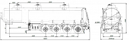 4х осный бензовоз полуприцеп стальной SF4332.3S_21 - ЗАО «Сеспель»