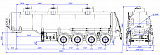 4х осный бензовоз полуприцеп стальной SF4332.3S_06 - 1 |  ЗАО «Сеспель»