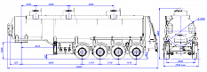 4х осный бензовоз полуприцеп стальной SF4332.3S_06 - ЗАО «Сеспель»