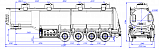 4х осный бензовоз полуприцеп алюминиевый SF4338.4A_01 - 1 |  ЗАО «Сеспель»