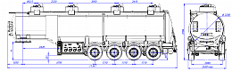4х осный бензовоз полуприцеп алюминиевый SF4338.4A_01 4х осный бензовоз полуприцеп алюминиевый SF4338.4A_01 - ЗАО «Сеспель»