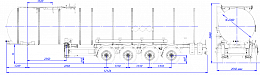 4х осный битумовоз полуприцеп стальной SF4B32.1S_08 - ЗАО «Сеспель»