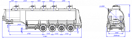4х осный бензовоз полуприцеп алюминиевый SF4338.5A_05 4х осный бензовоз полуприцеп алюминиевый SF4338.5A_05 - ЗАО «Сеспель»