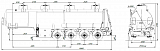 4х осный бензовоз полуприцеп стальной SF4332.4S_32 - 1 |  ЗАО «Сеспель»