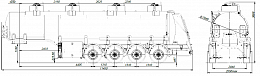 4х осный бензовоз полуприцеп стальной SF4332.4S_31 - ЗАО «Сеспель»