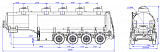 4х осный бензовоз полуприцеп стальной SF4332.5S_02 - 1 |  ЗАО «Сеспель»