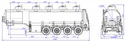 4х осный бензовоз полуприцеп стальной SF4332.5S_02 - ЗАО «Сеспель»
