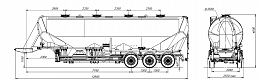 SF3U55_4A_02, 55м3, 4 отсека, ССУ 1250 SF3U55_4A_02, 55м3, 4 отсека, ССУ 1250 - ЗАО «Сеспель»