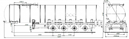 4х осный битумовоз полуприцеп стальной SF4B32.1S_37 - ЗАО «Сеспель»