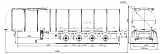 4х осный битумовоз полуприцеп стальной SF4B32.1S_22 - 1 |  ЗАО «Сеспель»