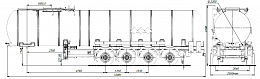 4х осный битумовоз полуприцеп стальной SF4B32.1S_27 - ЗАО «Сеспель»