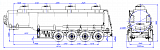 4х осный бензовоз полуприцеп стальной SF4332.4S_07 - 1 |  ЗАО «Сеспель»