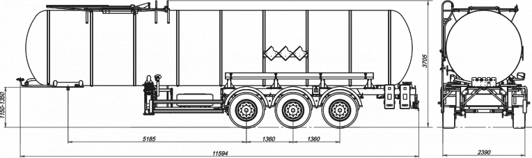 Битумовоз SF3B30 - технические характеристики